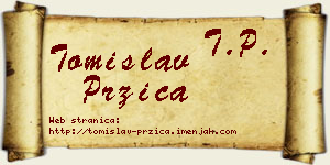 Tomislav Pržica vizit kartica
